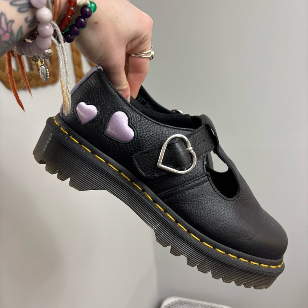 Dr. Martens Black Polley Heart Mary Jane